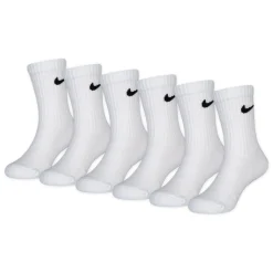 Nike Dri-Fit Performance Basics Crew Sokken 6-Pack Kleuters Wit Zwart