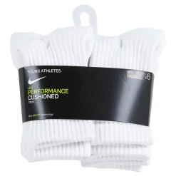 Nike Dri-Fit Performance Basics Crew Sokken 6-Pack Kleuters Wit Zwart