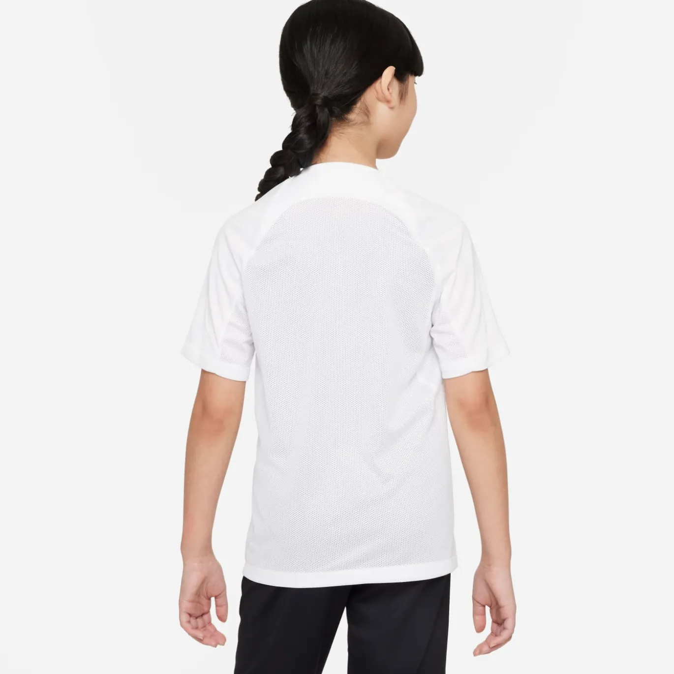 Nike Dri-FIT Strike III Trainingsshirt Kids Wit Zwart