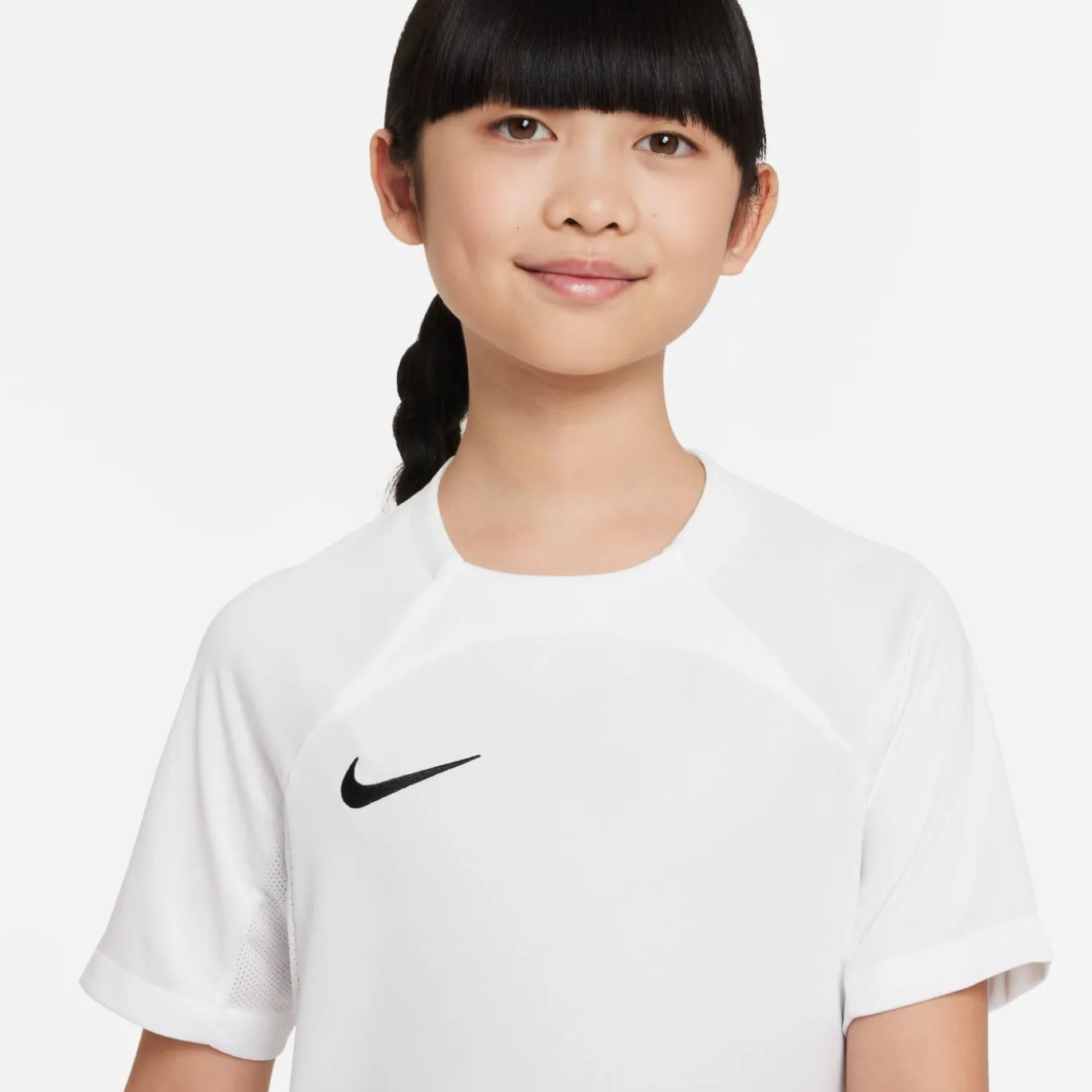 Nike Dri-FIT Strike III Trainingsshirt Kids Wit Zwart