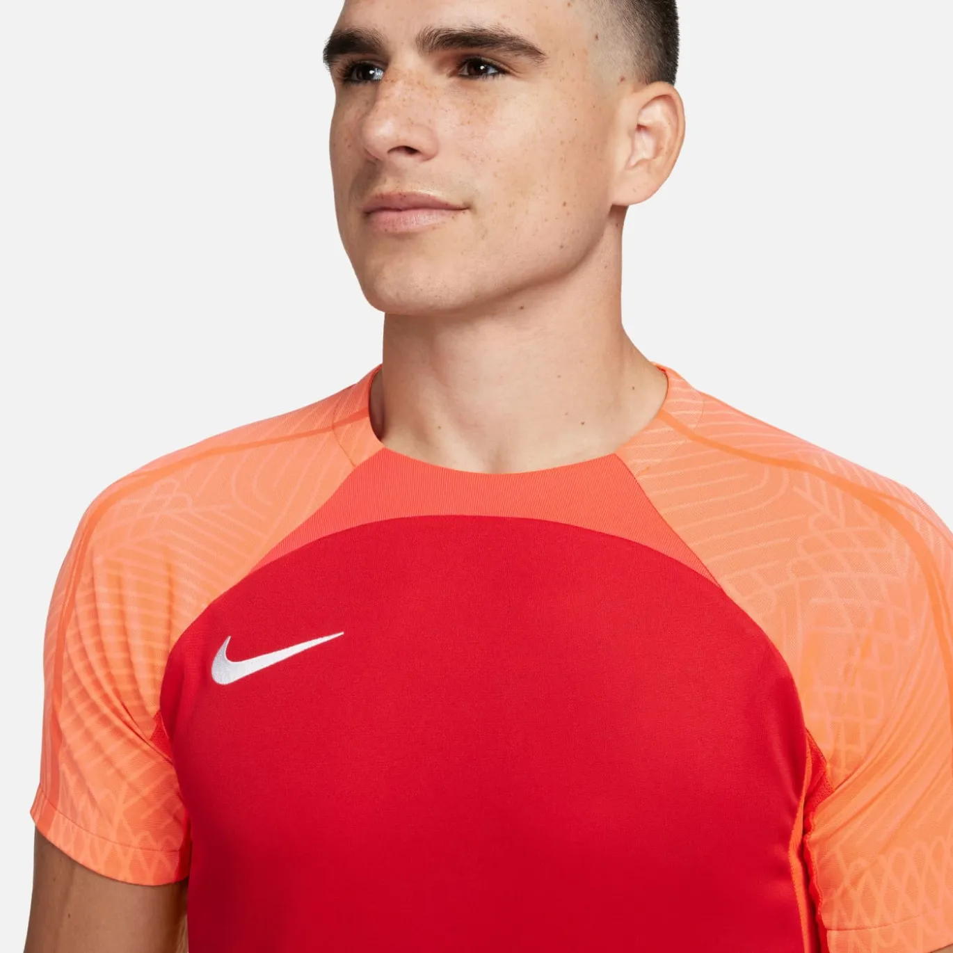Nike Dri-FIT Strike III Voetbalshirt Rood Wit