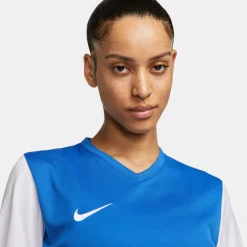 Nike Dri-FIT Tiempo Premier II Voetbalshirt Dames Blauw Wit