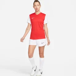 Nike Dri-FIT Tiempo Premier II Voetbalshirt Dames Rood Wit