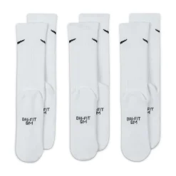 Nike Everyday Crew Sokken 3-Pack Kids Wit Zwart