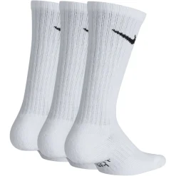 Nike Everyday Crew Sokken 3-Pack Kids Wit Zwart