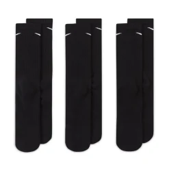 Nike Everyday Cushioned Crew Sportsokken 3-Pack Zwart Wit