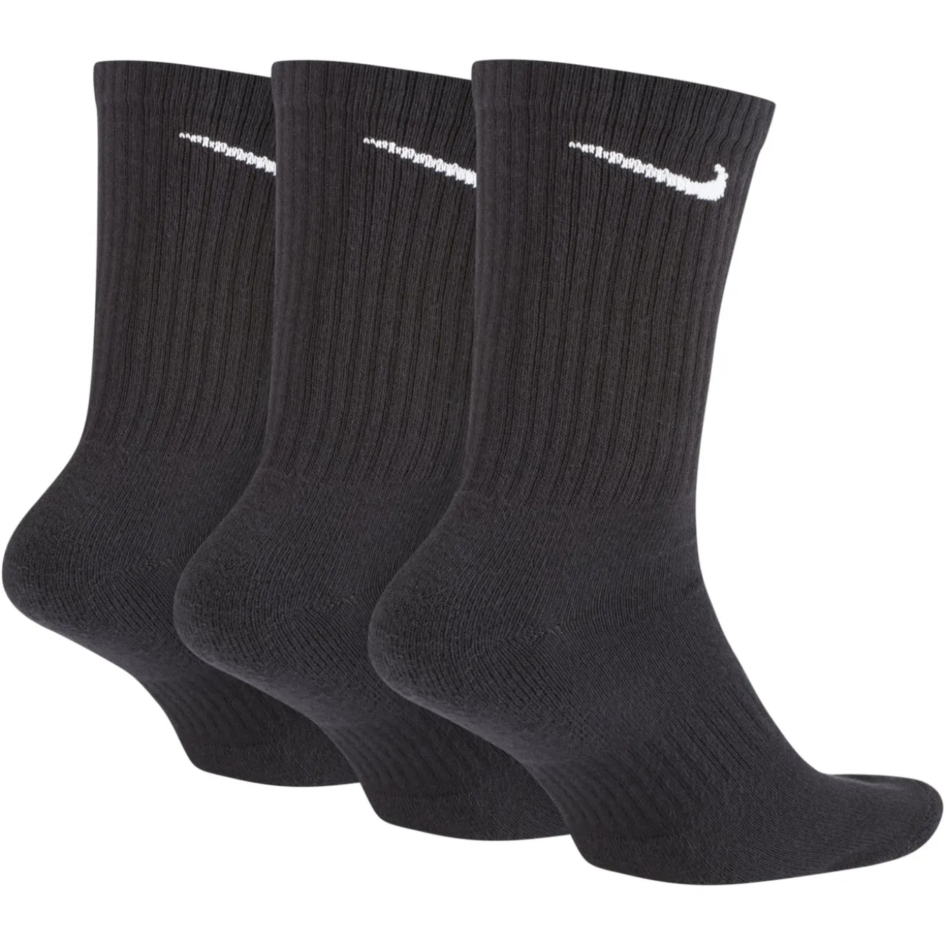 Nike Everyday Cushioned Crew Sportsokken 3-Pack Zwart Wit
