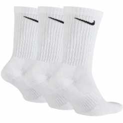 Nike Everyday Cushioned Crew Sportsokken 3-Pack Wit Zwart