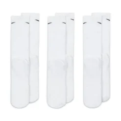 Nike Everyday Cushioned Crew Sportsokken 3-Pack Wit Zwart