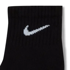 Nike Everyday Cushioned Enkelsokken 3-Pack Zwart Wit