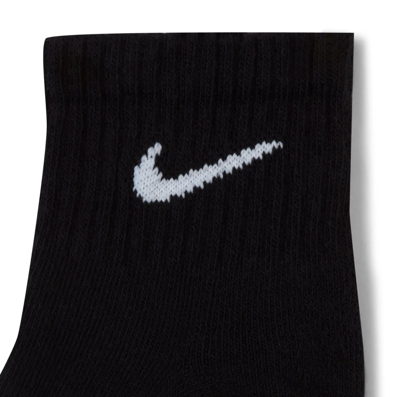 Nike Everyday Cushioned Enkelsokken 3-Pack Zwart Wit