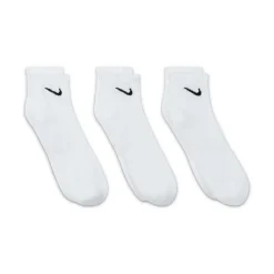 Nike Everyday Cushioned Enkelsokken 3-Pack Wit Zwart