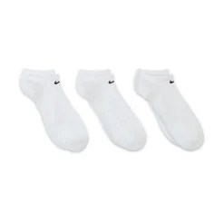 Nike Everyday Cushioned No-Show Sokken 3-Pack Wit Zwart
