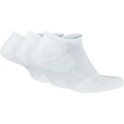 Nike Everyday Cushioned No-Show Sokken 3-Pack Wit Zwart