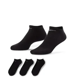 Nike Everyday Cushioned No-Show Sokken 3-Pack Zwart Wit