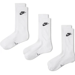 Nike Everyday Elevated Crew Sokken 3-Pack Wit Zwart