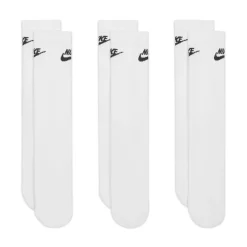 Nike Everyday Elevated Crew Sokken 3-Pack Wit Zwart