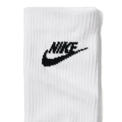 Nike Everyday Elevated Crew Sokken 3-Pack Wit Zwart