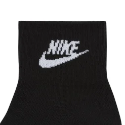 Nike Everyday Essential Enkelsokken 3-Pack Zwart Wit