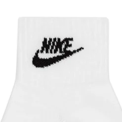 Nike Everyday Essential Enkelsokken 3-Pack Wit Zwart