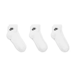 Nike Everyday Essential Enkelsokken 3-Pack Wit Zwart