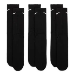 Nike Everyday Lightweight Crew Sportsokken 3-Pack Zwart Wit