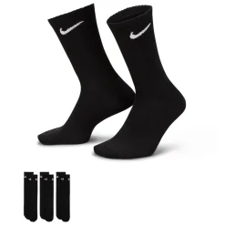 Nike Everyday Lightweight Crew Sportsokken 3-Pack Zwart Wit