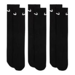 Nike Everyday Lightweight Crew Sportsokken 3-Pack Zwart Wit