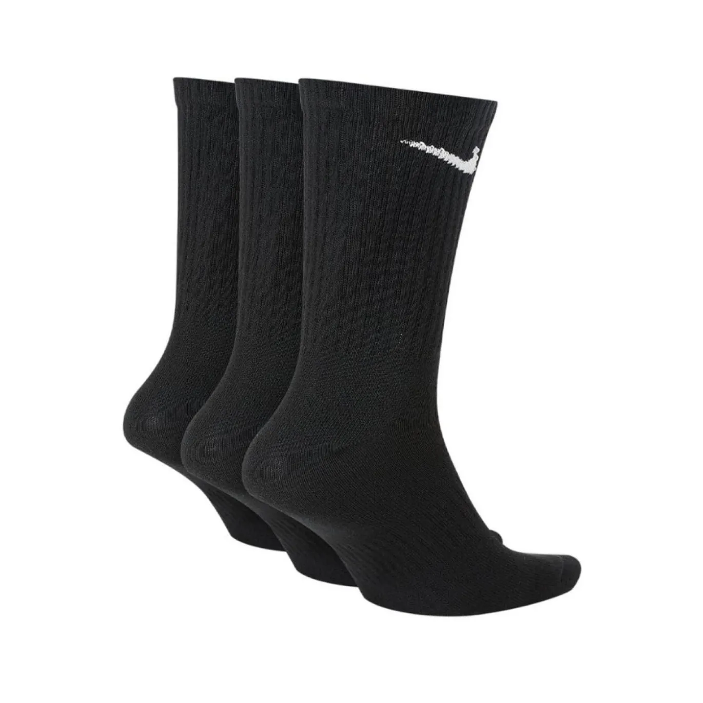 Nike Everyday Lightweight Crew Sportsokken 3-Pack Zwart Wit