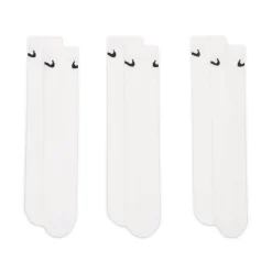 Nike Everyday Lightweight Crew Sportsokken 3-Pack Wit Zwart