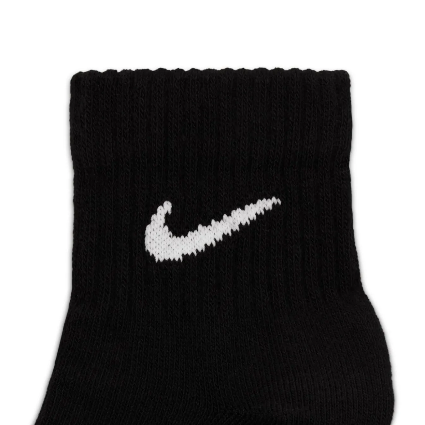 Nike Everyday Lightweight Enkelsokken 3-Pack Zwart Wit