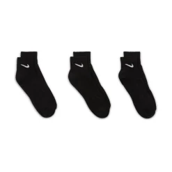 Nike Everyday Lightweight Enkelsokken 3-Pack Zwart Wit