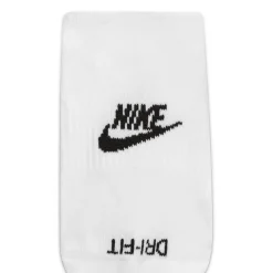 Nike Everyday Plus Cushioned No-Show Sokken 3-Pack Wit Zwart