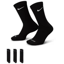 Nike Everyday Plus Cushioned Crew Sportsokken 3-Pack Zwart Wit