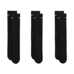 Nike Everyday Plus Cushioned Crew Sportsokken 3-Pack Zwart Wit
