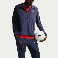 Nike FC Barcelona City Side Trainingsbroek 2026-2027 Donkerblauw Goudgeel Roze