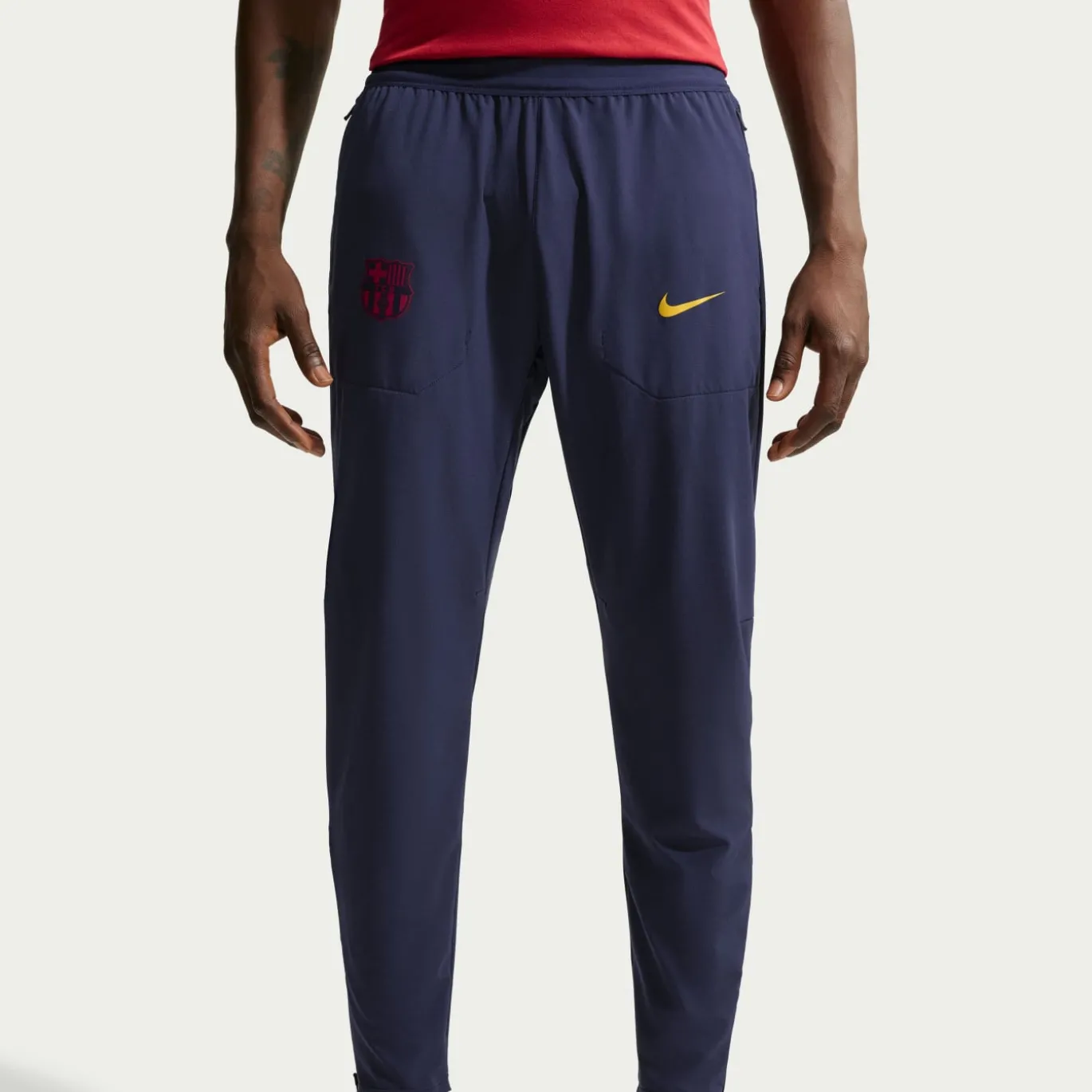 Nike FC Barcelona City Side Trainingsbroek 2026-2027 Donkerblauw Goudgeel Roze