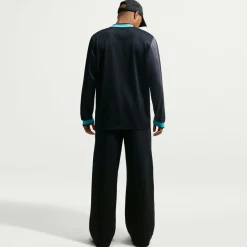 Nike FC Barcelona Energy Shirt Lange Mouwen 2026-2027 Zwart Donkergrijs Lichtblauw Goudgeel