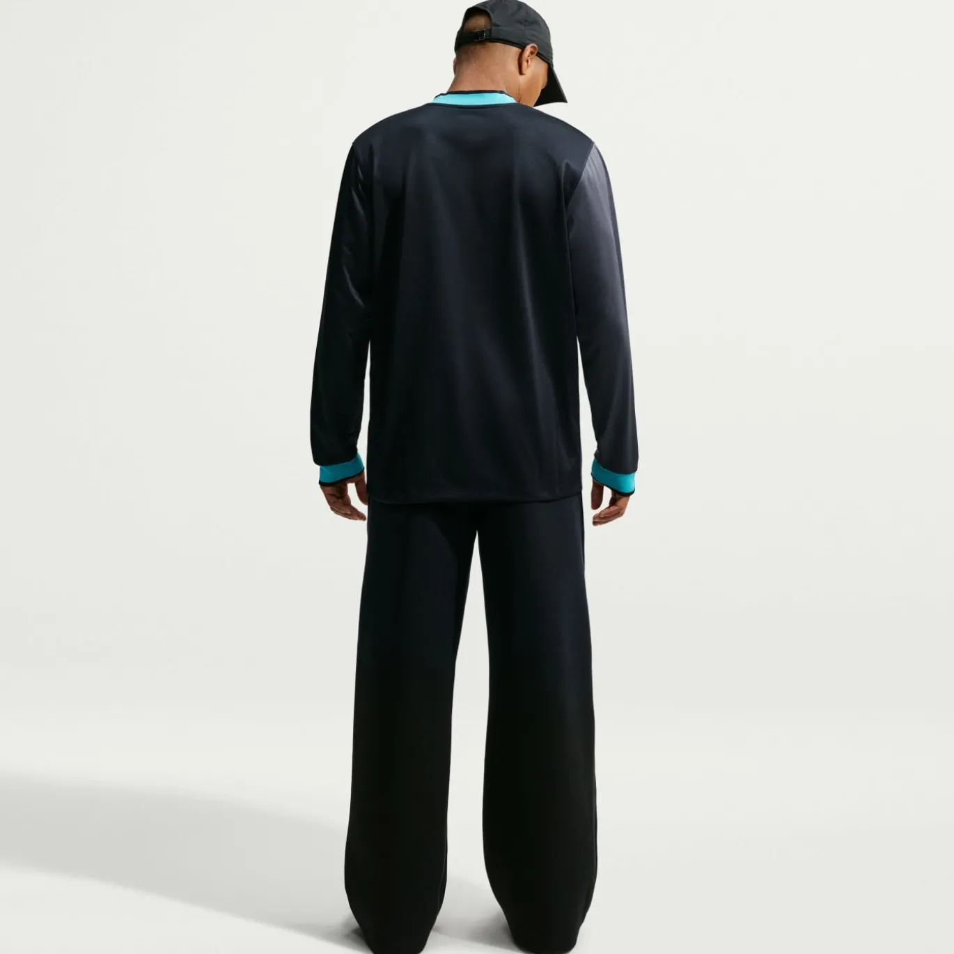 Nike FC Barcelona Energy Shirt Lange Mouwen 2026-2027 Zwart Donkergrijs Lichtblauw Goudgeel