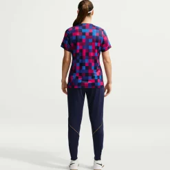 Nike FC Barcelona Pre-Match Trainingsshirt 2026-2027 Dames Rood Donkerblauw Geel