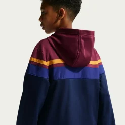Nike FC Barcelona Sportswear Trainingspak 2026-2027 Kids Donkerblauw Rood Geeloranje