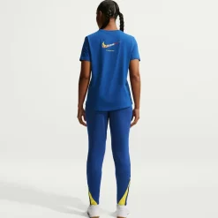 Nike FC Barcelona Strike Trainingsbroek 2025-2026 Dames Donkerblauw Felgeel