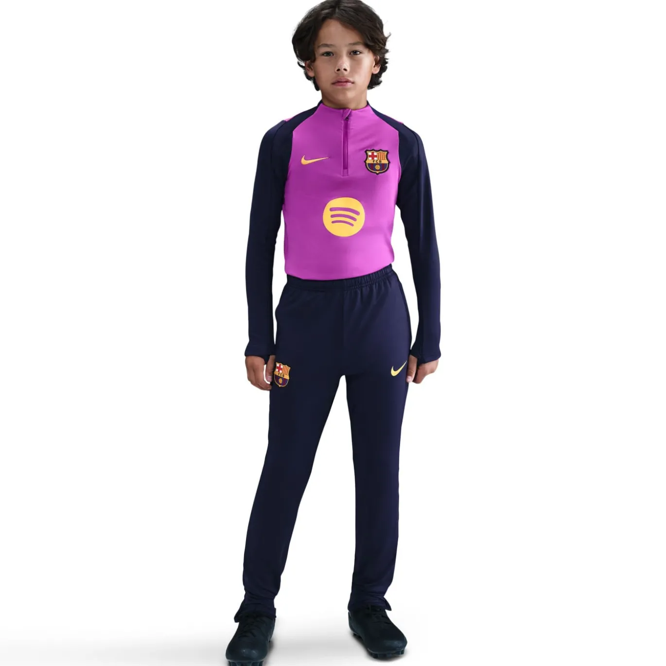 Nike FC Barcelona Strike Trainingsbroek 2025-2026 Kids Donkerblauw Goud
