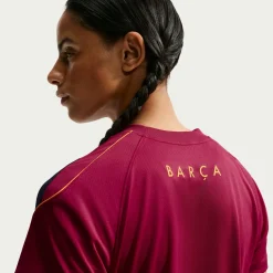 Nike FC Barcelona Strike Trainingsshirt 2026-2027 Dames Rood Donkerblauw Geel