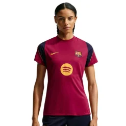 Nike FC Barcelona Strike Trainingsshirt 2026-2027 Dames Rood Donkerblauw Geel