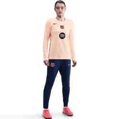 Nike FC Barcelona Strike Trainingstrui 2025-2026 Dames Oranje Donkerblauw