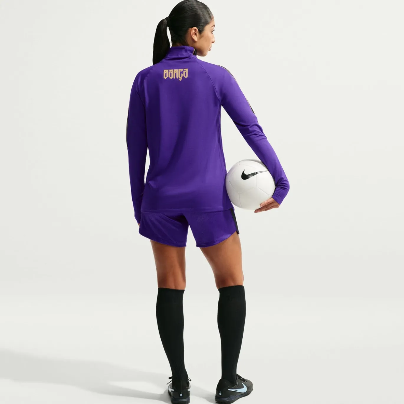 Nike FC Barcelona Strike Trainingstrui 1/4-Zip 2026-2027 Dames Paars Zwart Goud