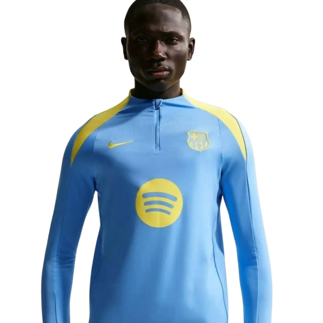 Nike FC Barcelona Strike Trainingstrui 1/4-Zip 2025-2026 Blauw Geel