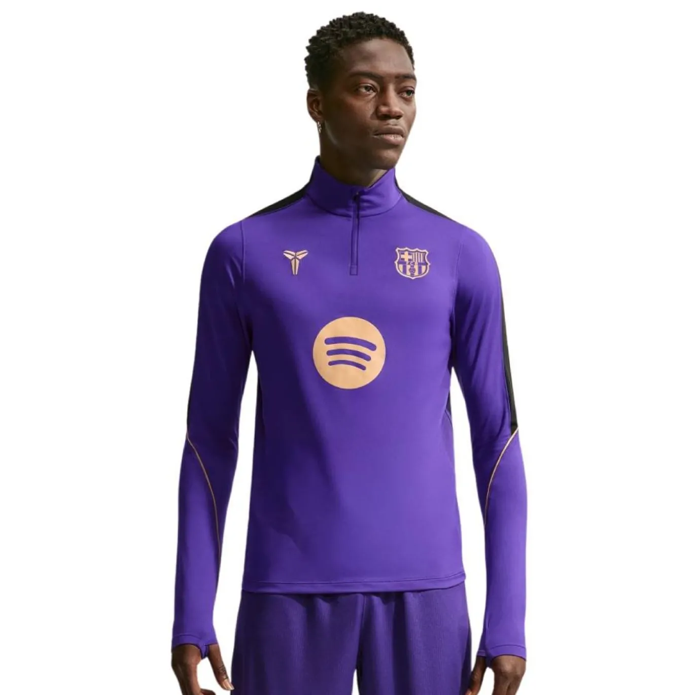 Nike FC Barcelona Strike Trainingstrui 1/4-Zip 2026-2027 Paars Zwart Goud