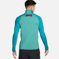 Nike FC Barcelona Strike Trainingstrui 1/4-Zip 2026-2027 Licht Turquoise Donkerblauw Rood